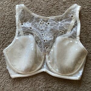 Victoria's Secret Dream Angels Bling Sequin High Neck Bridal Lined Demi‎ Bra